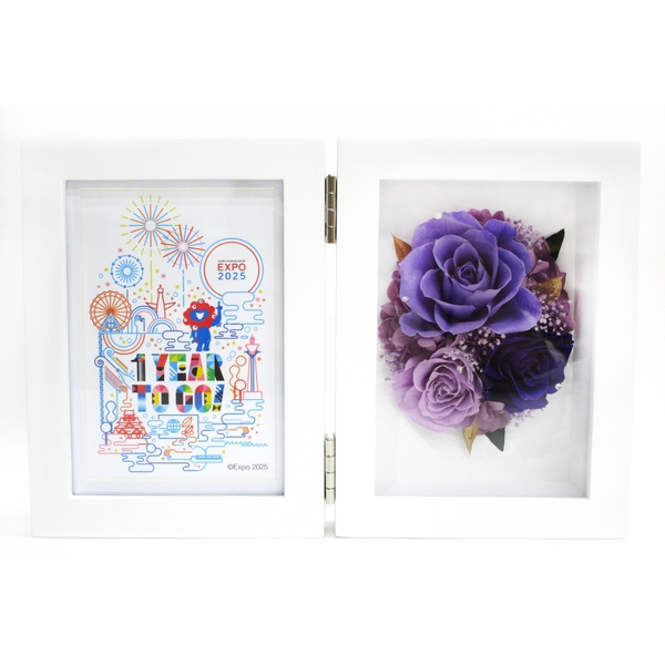 「1 Year To Go」限定商品プリザーブドフラワーフォトフレーム(パープル)