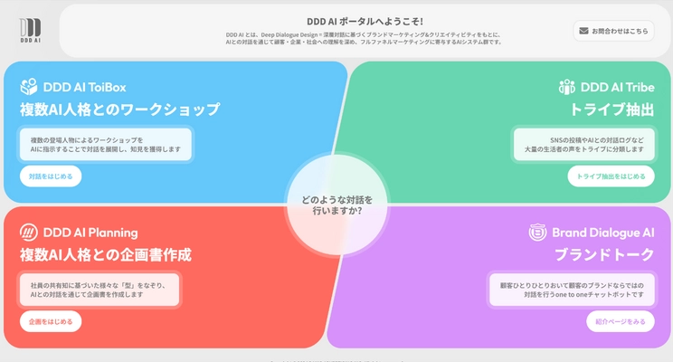 大広・大広WEDO、顧客とAIとの対話を通じた マーケティング支援プラットフォーム「DDDAI」を開発