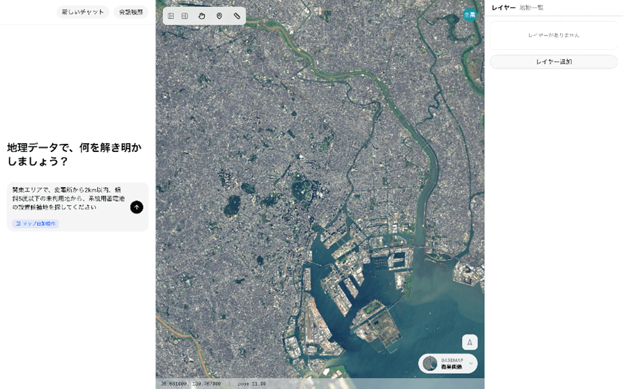 「系統用蓄電池」の用地検索イメージ