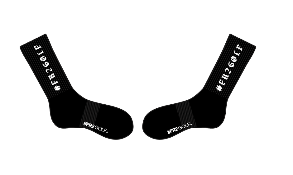 RGA095 Jacquard logo Socks　￥3,300(税込)　Color：Black
