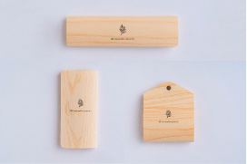 ヒノキのマスクケースイメージ