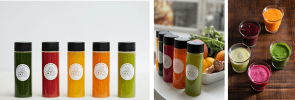 スロージュース 全5種類　各750円～1000円(税抜)