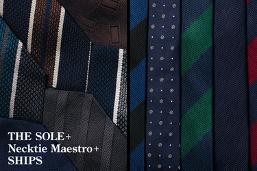 【THE SOLE × ネクタイマエストロ × SHIPS】別注ネクタイ企画が実現！3月13日（金）より予約開始