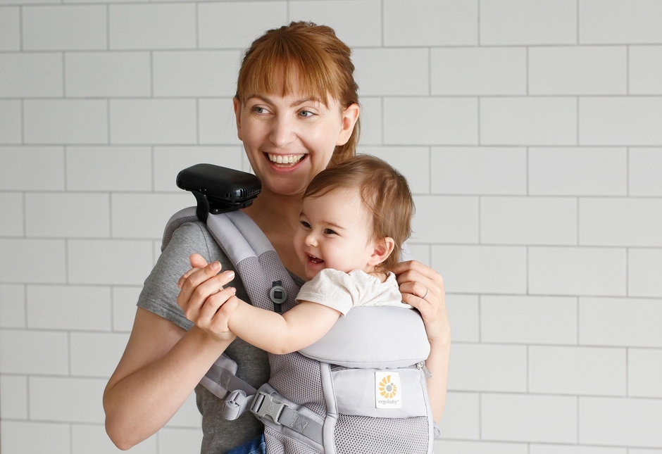 ベビーホッパー「ベビーカー&ベビーキャリア用ポータブル扇風機」使用イメージ 5