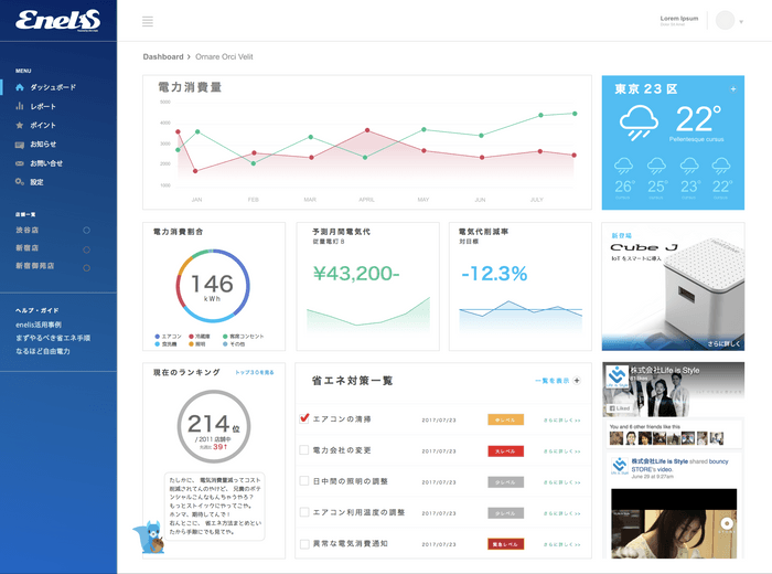 利用イメージ(ダッシュボード)