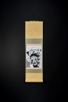 ミニ掛軸【楳図かずお_洗礼B】