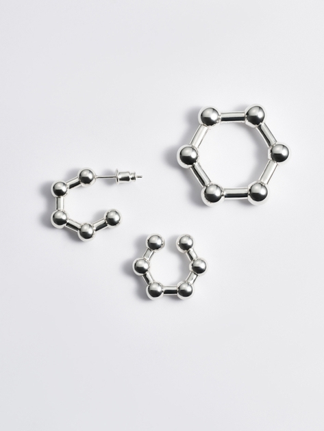 LAMBDA　NEW COLLECTION　Liquid　SVバブルピアス　