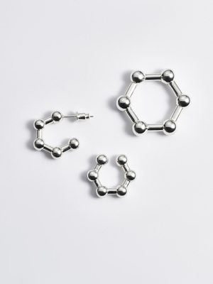 LAMBDA　NEW COLLECTION　Liquid　SVバブルピアス　