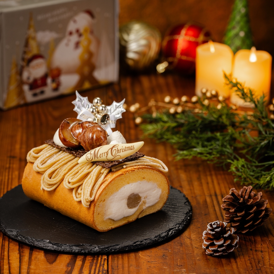 丹波栗のブッシュドノエル