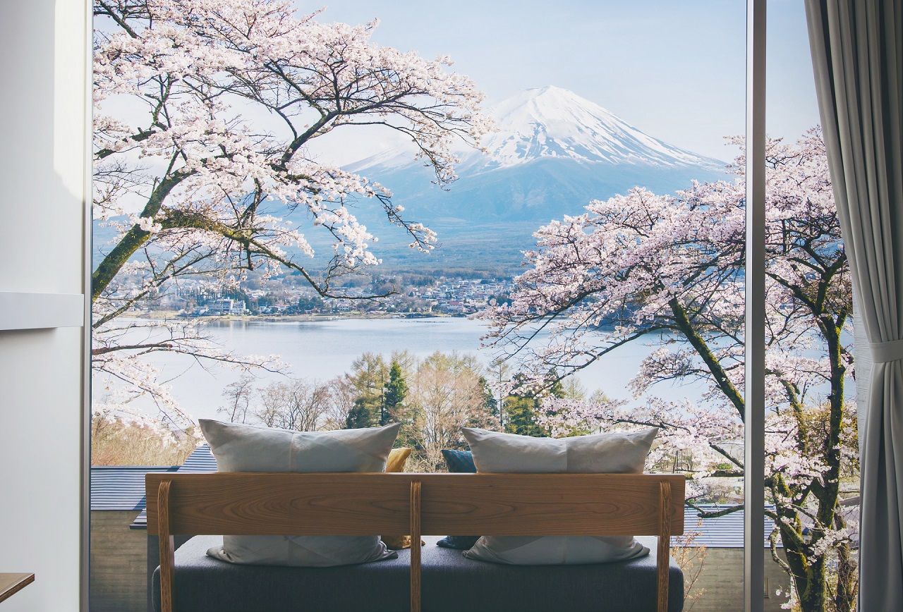 星のや富士 ~花見を楽しむ桜アペロと春限定ディナーを楽しんで~「桜の開花時期限定 桜と富士を満喫する贅沢ステイ」