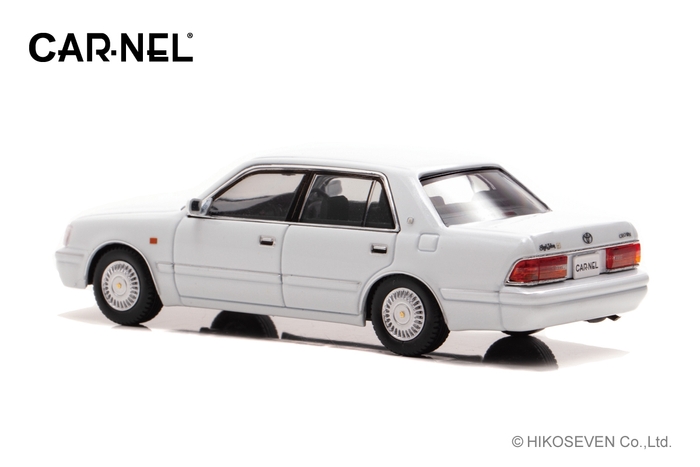 1/43 トヨタ クラウン ロイヤルサルーンG (JZS155) 1999 White Pearl Crystal Shine：左後