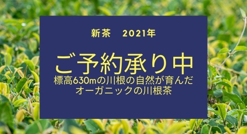 【2021年新茶】『馥 初摘み』、『ドリップティーセット』、 『新月茶』、『満月茶』の予約販売を開始！ 標高630mの川根の自然が育んだ、オーガニックの川根茶