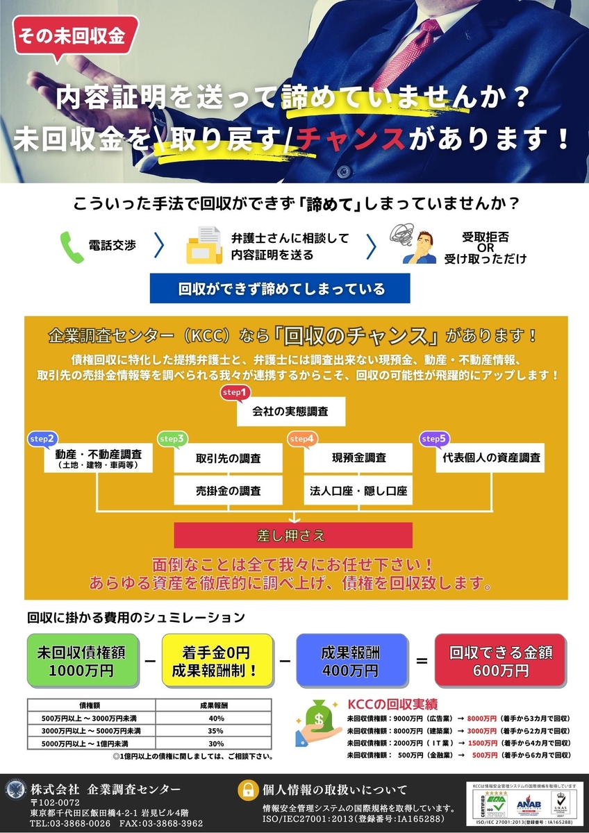 債権回収を諦めかけていた事業主様向け 債権回収の 極意 を切り開く 着手金０円 債権回収サービス が登場 Newscast