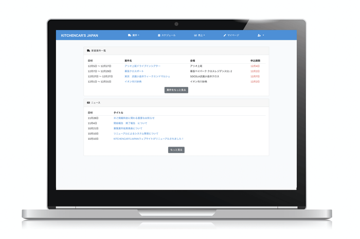 キッチンカーズジャパン/出店