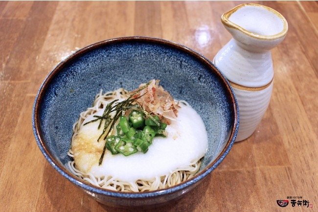 オクラとろろ生そうめん