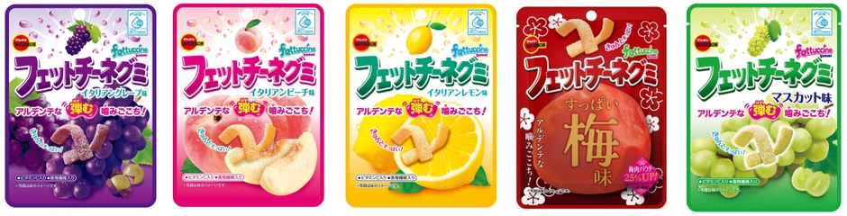 フェットチーネグミ集合(フルーツ)