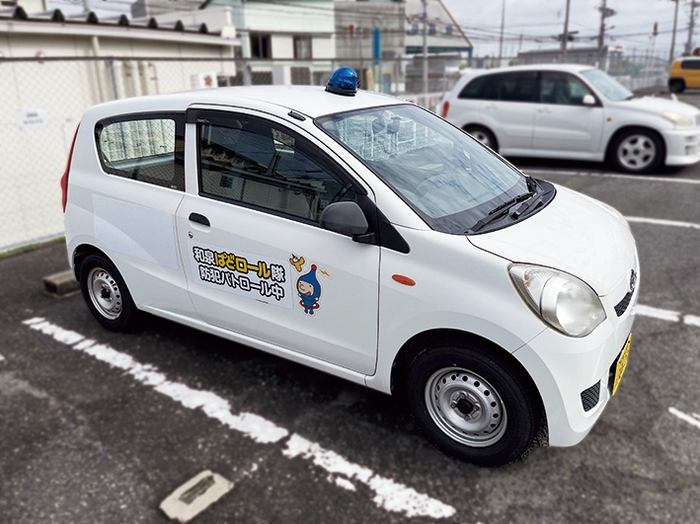 ぱどの青色防犯パトロールカー