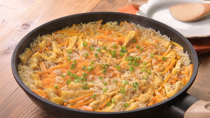 <キャロットじゃこパエリア>