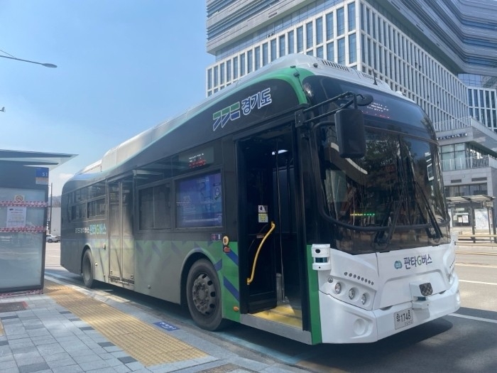 ソウル市内の自動運転バス