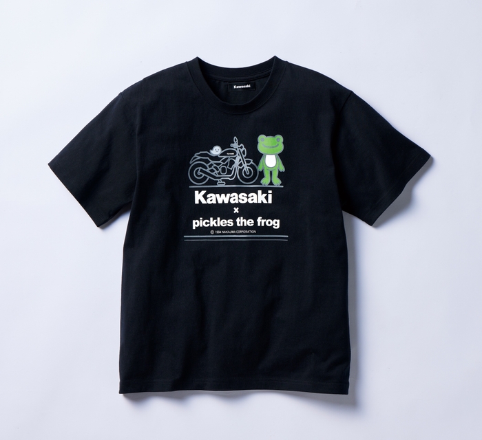 ●カワサキ×かえるのピクルス　Tシャツ 　￥5,720（税込）/Ⅿ、Ⅼ/ブラック