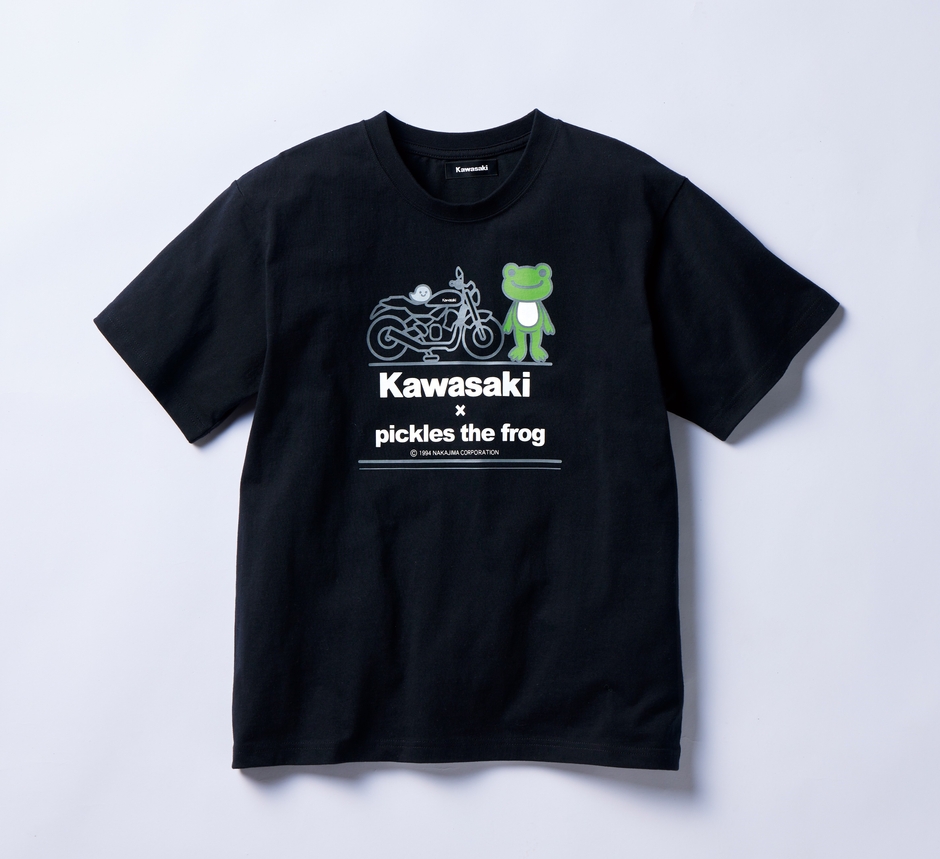 ●カワサキ×かえるのピクルス Tシャツ ¥5,720(税込)/Ⅿ、Ⅼ/ブラック