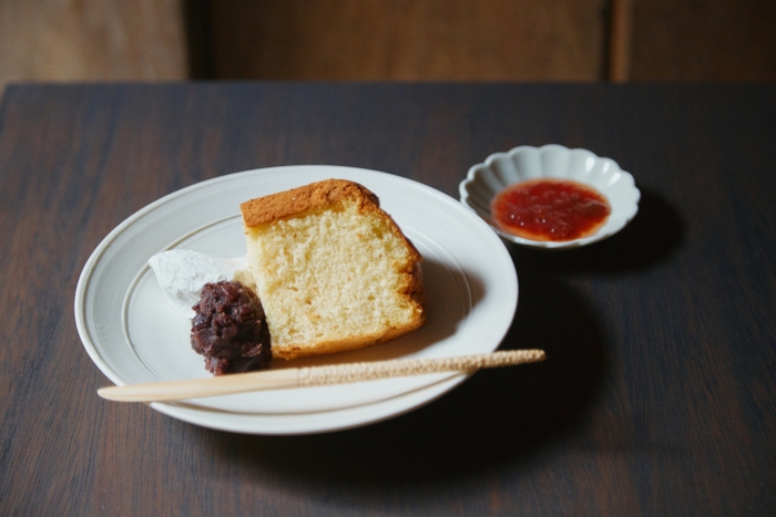 流山みりんの米粉豆乳のシフォンケーキ(550円/税込み)