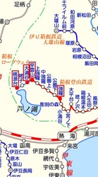 路線図 ※PC用ソフトウェア「駅すぱあと」の表示イメージ（一部抜粋）