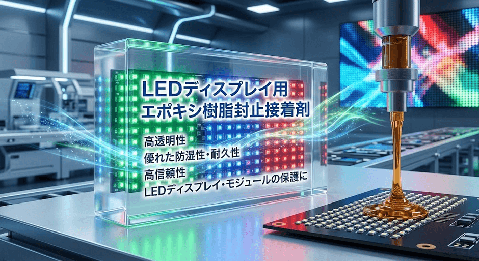 図. LEDディスプレイ用エポキシ樹脂封止接着剤の製品画像