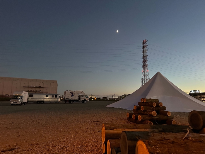 実際のたきび場