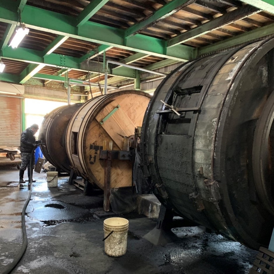 革のなめし工場