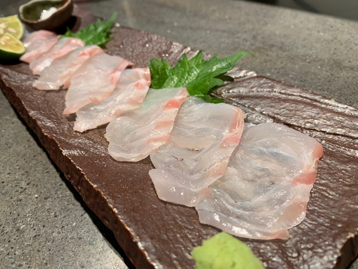 1週間熟成!自慢のクエ刺し