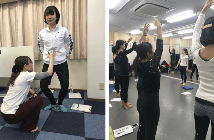 オフィスでバレエ教室