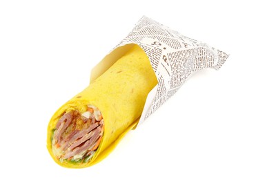ローストポークと粒マスタードソースのトルティーヤ