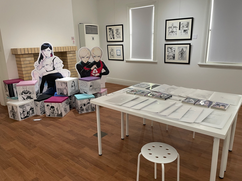 展示室内観(ミギとダリ原画)