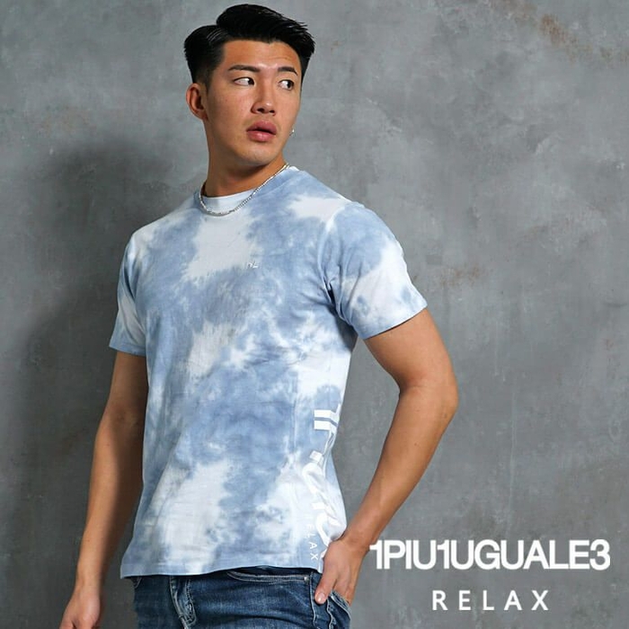 1PIU1UGUALE3 RELAX TIEDYELOGOT-SHIRTS