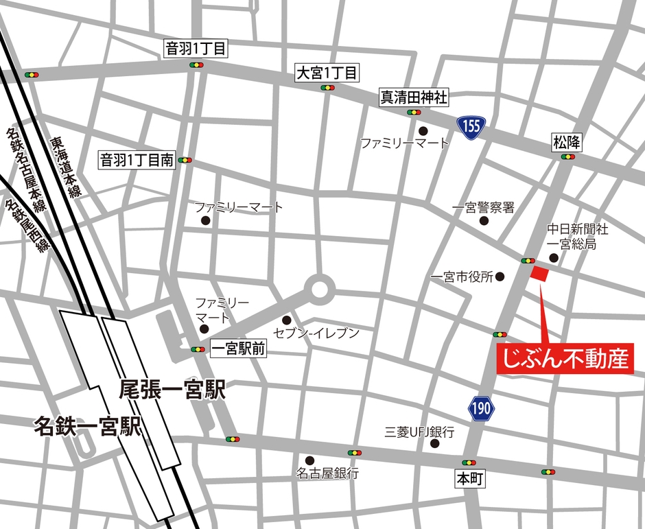 じぶん不動産株式会社 アクセスマップ