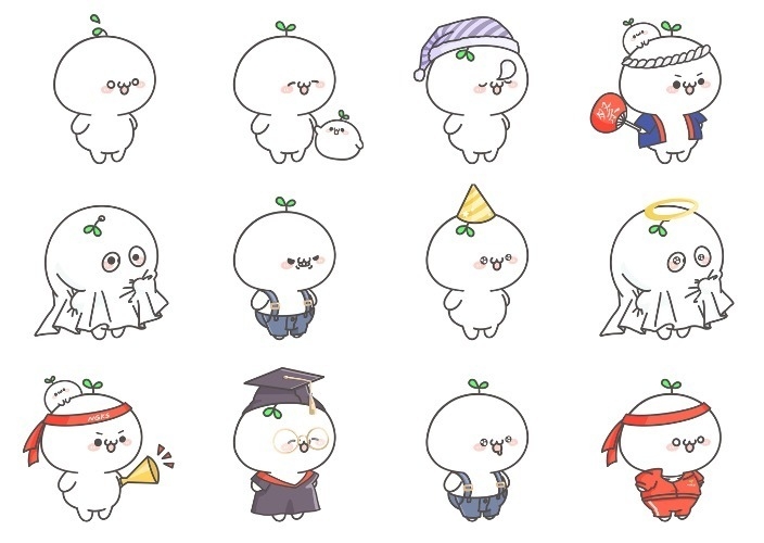 長草くんNFTアート サンプル画像(監修中につき変更になる場合がございます)