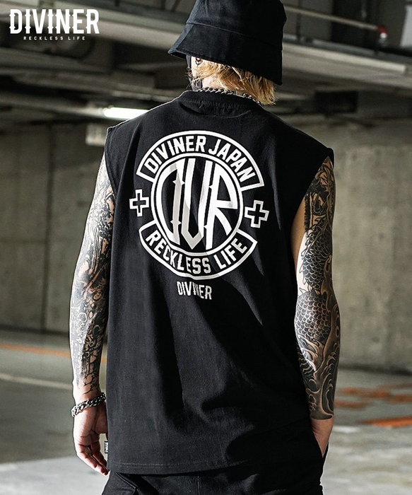 Clique Logo Nosleeve(ブラック/ホワイト)