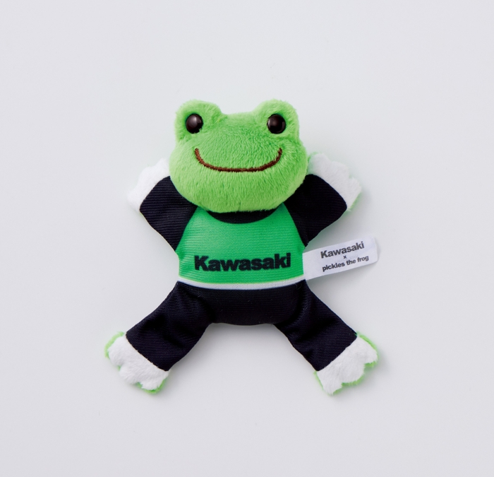 ●カワサキ×かえるのピクルス マグネットマスコット(BLG)¥1,760(税込)/全長約10㎝