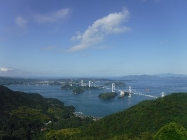 亀老山展望台からの来島イメージ