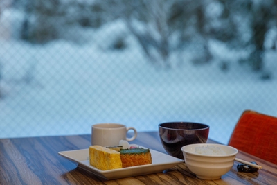 <朝食一例>夜だけでなく、ぐっすり眠った翌朝も口福な時間が待っています