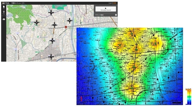 TOA独自の音響シミュレーション