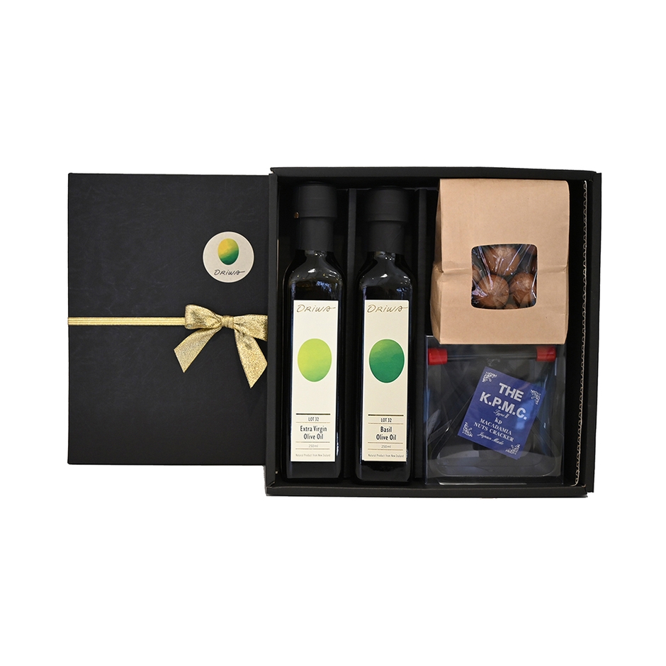 ORIWAオリーブオイルギフトセット(2本とマカダミアナッツセット)
