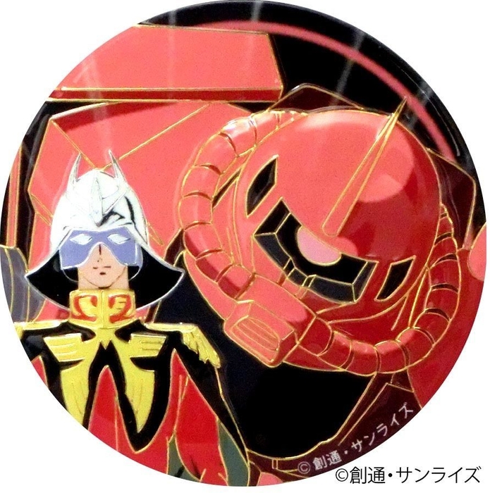 彫金メタルアート シャア&シャア専用ザク正面