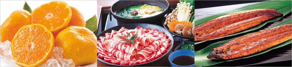 鹿児島県産のお肉や果物、水産物