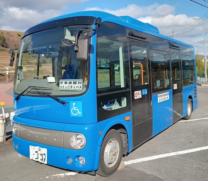 大新東が千早赤阪村で運行受託しているバス車両