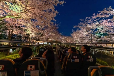 【星のや東京】オープントップバスで夜桜を堪能する「お花見ナイトバスクルーズ」や館内でお花見を楽しむ「お花見フロア滞在」今年も提供｜期間：2022年3月19日〜4月10日