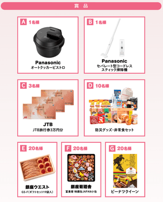 豪華賞品が当たる!