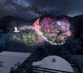 日比谷花壇の”STAY”  「里楽巣FUJINO (リラックスふじの)」 クリスマスナイト特別宿泊プラン 「夜空に浮かぶプロジェクションムービー “トリップアート”」  〜2020年11月1日（日）予約受付開始〜 