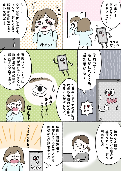 目の下のたるみ漫画(1)